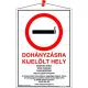 Információs tábla, 21x31 cm, többnyelvű, "Dohányzásra kijelölt hely" 1 db