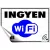 Információs matrica, 11,6x16,6 cm, "Ingyen Wifi" 1 db