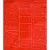 Öntapadós matrica, 5 cm-es, betűlap, ABC első fele, piros 1 db