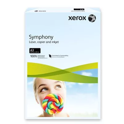 Másolópapír, színes, A3, 80 g, XEROX "Symphony", világoskék (pasztell) (500 lap/csomag)