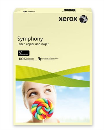 Másolópapír, színes, A4, 160 g, XEROX "Symphony", csontszín (pasztell) (250 lap)