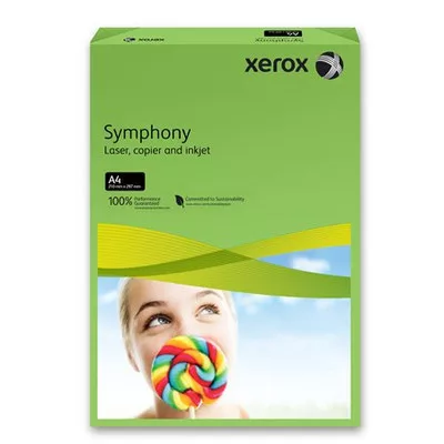 Másolópapír, színes, A4, 80 g, XEROX "Symphony", 500 lap, sötétzöld (intenzív)