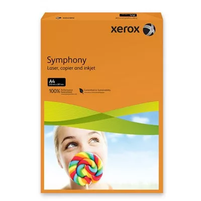 Másolópapír, színes, A4, 80 g, XEROX "Symphony", 500 lap, narancs (intenzív)