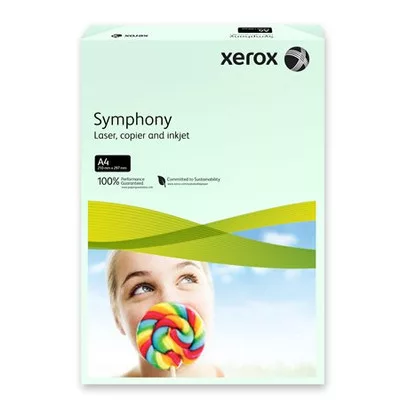 Másolópapír, színes, A4, 80 g, XEROX "Symphony", 500 lap, világoszöld (pasztell)