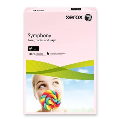Másolópapír, színes, A4, 80 g, XEROX "Symphony", 500 lap, rózsaszín (pasztell)