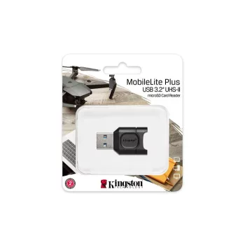   Kártyaolvasó, microSD kártyához, USB 3.2 Gen 1, KINGSTON "MobileLite Plus" 1 db