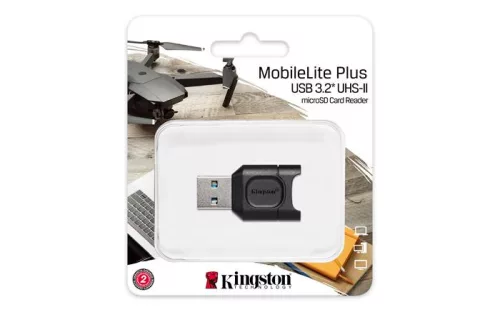 Kártyaolvasó, microSD kártyához, USB 3.2 Gen 1, KINGSTON "MobileLite Plus" 1 db