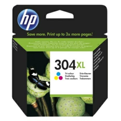 HP 304XL eredeti színes tintapatron, ~ 300 oldalas (Nr.304XL, N9K07AE )