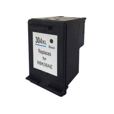 HP304XL FEKETE / BLACK utángyártott TINTAPATRON / INK CARTRIDGE - N9K08AE