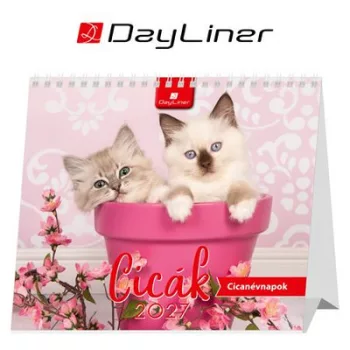 Naptár, asztali, álló, DAYLINER "Cicák" 1 db