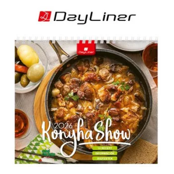   Naptár, asztali, álló, DAYLINER "Konyha Show - Mindmegette" 1 db