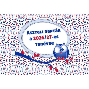 Asztali naptár, heti, 2026/2027 tanév, REALSYSTEM 1 db
