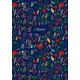 Naptár, tervező, A5, heti, DAYLINER, "Colors", Folk 1 db