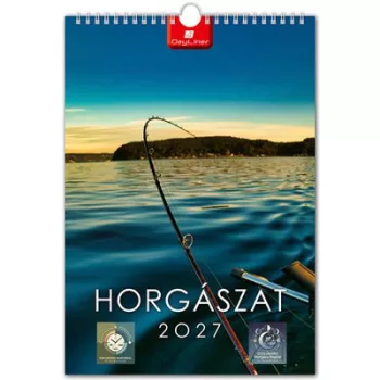Naptár, fali, DAYLINER, "Horgász" 1 db