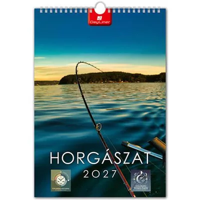 Naptár, fali, DAYLINER, "Horgász" 1 db