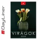 Naptár, fali, DAYLINER, "Virágok" 1 db