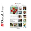 Naptár, fali, DAYLINER, "Virágok" 1 db