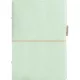 Kalendárium, gyűrűs, betétlapokkal, personal méret, FILOFAX, "Domino" Soft", pasztellzöld 1 db
