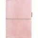 Kalendárium, gyűrűs, betétlapokkal, pocket méret, FILOFAX, "Domino" Soft", pasztell rózsaszín 1 db