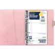 Kalendárium, gyűrűs, betétlapokkal, pocket méret, FILOFAX, "Domino" Soft", pasztell rózsaszín 1 db