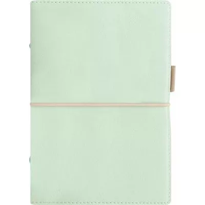 Kalendárium, gyűrűs, betétlapokkal, A5 méret, FILOFAX, "Domino" Soft", pasztellzöld 1 db