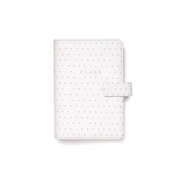   Kalendárium, gyűrűs, betétlapokkal, personal méret, FILOFAX "Moonlight", fehér 1 db