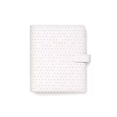 Kalendárium, gyűrűs, betétlapokkal, A5, FILOFAX "Moonlight", fehér 1 db