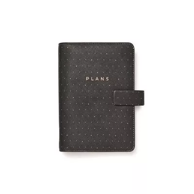 Kalendárium, gyűrűs, betétlapokkal, personal méret, FILOFAX "Moonlight", fekete 1 db