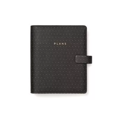 Kalendárium, gyűrűs, betétlapokkal, A5, FILOFAX "Moonlight", fekete 1 db