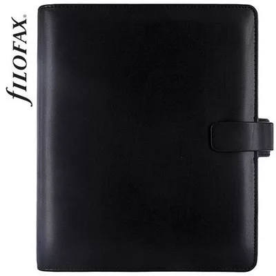 Kalendárium, gyűrűs, betétlapokkal, A5, FILOFAX "Metropol", fekete 1 db