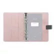 Kalendárium, gyűrűs, betétlapokkal, personal méret, FILOFAX, "Confetti", fekete 1 db