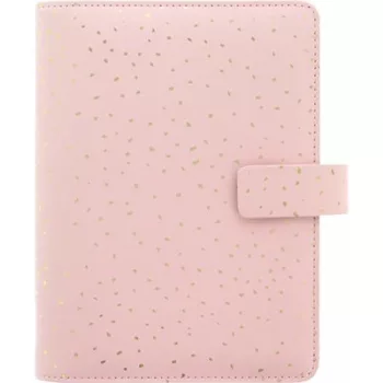   Kalendárium, gyűrűs, betétlapokkal, personal méret, FILOFAX, "Confetti", rózsakvarc 1 db