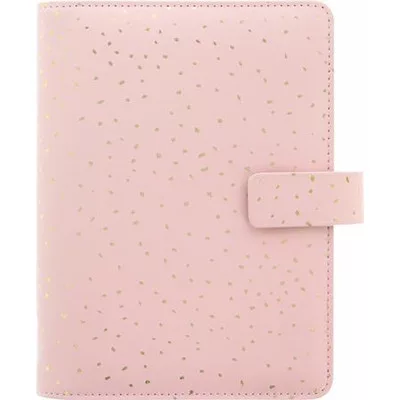 Kalendárium, gyűrűs, betétlapokkal, personal méret, FILOFAX, "Confetti", rózsakvarc 1 db