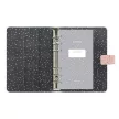 Kalendárium, gyűrűs, betétlapokkal, personal méret, FILOFAX, "Confetti", rózsakvarc 1 db