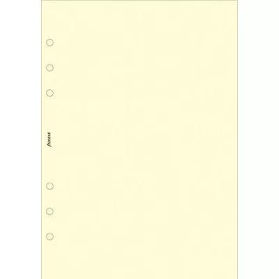 Kalendárium betét, jegyzetlap, personal méret, sima, FILOFAX, krémszín 30 lap