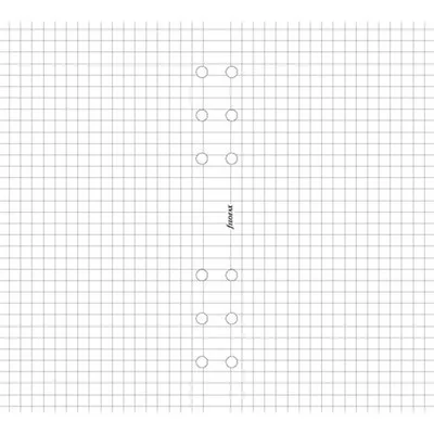Kalendárium betét, jegyzetlap, A5, kockás, FILOFAX, fehér 25 lap