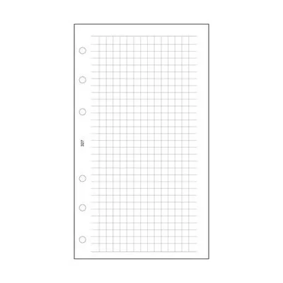 Kalendárium betét, jegyzetlap, "L", kockás, SATURNUS, fehér 30 lap