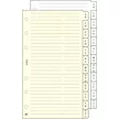 Kalendárium betét, telefonregiszter, "M", SATURNUS, chamois 12 lap