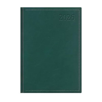 Naptár, tervező, A4, heti, TOPTIMER "Traditional", zöld 1 db
