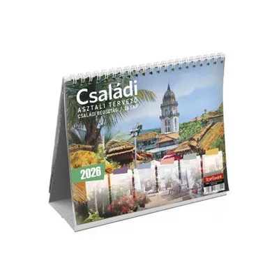 Naptár, asztali, álló, TOPTIMER "Családi tervező" 1 db