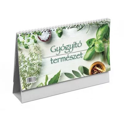 Naptár, asztali, álló, TOPTIMER, "Gyógyító természet" 1 db