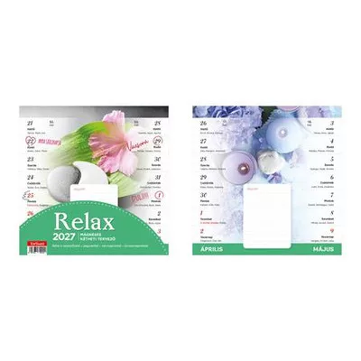 Naptár, fali, mágneses, kétheti, TOPTIMER, "Relax" 1 db