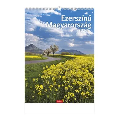 Naptár, fali, TOPTIMER, "Ezerszínű Magyarország" 1 db