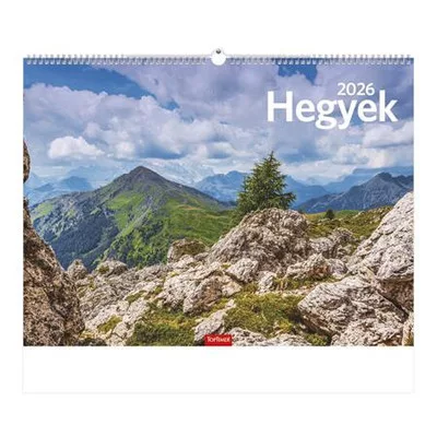 Naptár, fali, TOPTIMER, "Hegyek" 1 db