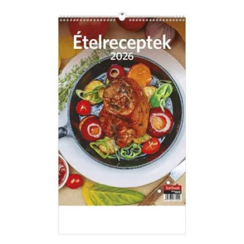Naptár, fali, TOPTIMER "Ételreceptek" 1 db