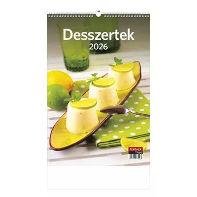 Naptár, fali, TOPTIMER "Desszertek" 1 db