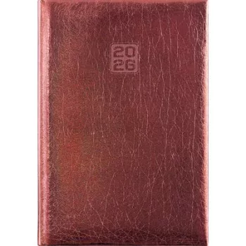   Naptár, tervező, B6, heti, DAYLINER, "Mirror", bronz 1 db