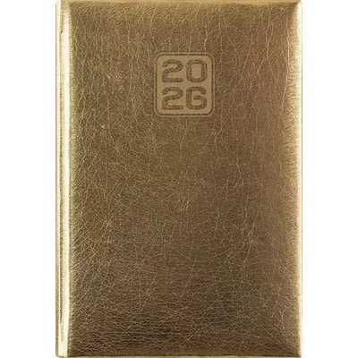 Naptár, tervező, A5, napi, DAYLINER, "Mirror", arany 1 db