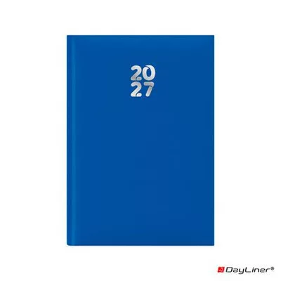 Naptár, tervező, A5, napi, DAYLINER "Pannon", kék 1 db