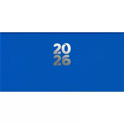 Zsebnaptár, fekvő elrendezésű, DAYLINER, "Pannon", kék 1 db
